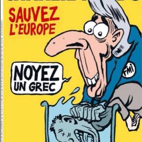 Charlie Hebdo: «Σώστε την Ευρώπη, πνίξτε έναν Έλληνα»